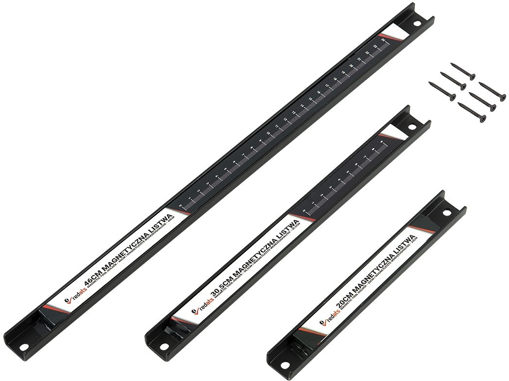 REDATS Listwa magnetyczna zestaw 3szt 20cm/30,5cm/46cm REDATS