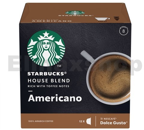 Starbucks Kapsułki Starbucks Americano House Blend do Dolce Gusto 12 kapsułek