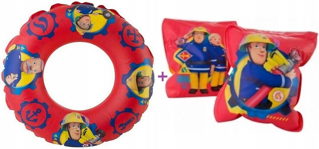 Rękawki do pływania + kółko / basen / Strażak Sam