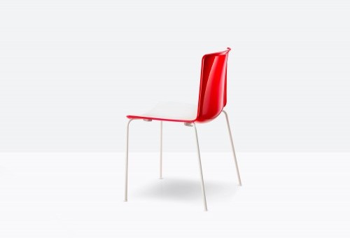 Pedrali Krzesło Tweet 890 Biały-Czerwony KT6