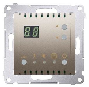 Simon 54 Regulator temperatury z czujnik wew Złoty