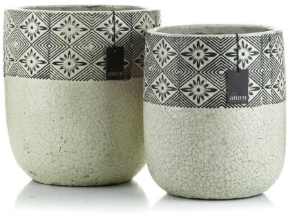 Aluro Doniczka / osłonka ANTERO okrągła XXL A01542