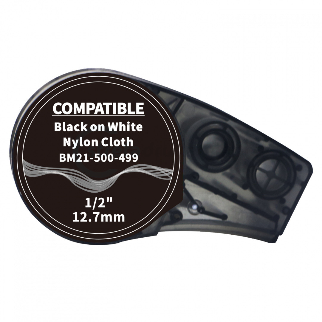 strefadrukarek.pl Taśma Brady BM21-500-499 12,7mm x 4,88m biała czarny nadruk - zamiennik | OSZCZĘDZAJ DO 80% - ZADZWOŃ! 730811399 PROMOCJA! BR-BM21-500-499