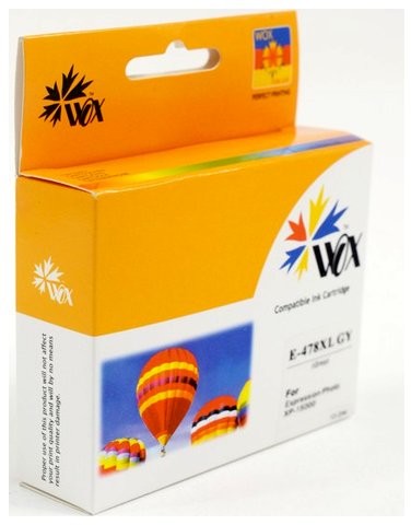 Wox Tusz Gray EPSON 478XL zamiennik C13T04F64010 C13T04F64010) 300 E478LGN