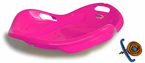 Jamara Jamara 460537 Snow Play Bob Speed 78 cm różowo-aerodynamiczna konstrukcja, trwałe tworzywo sztuczne, wygodne, ergonomiczne siedzenie/leżanka dla optymalnej pozycji antypoślizgowej, waga 1 kg 460537