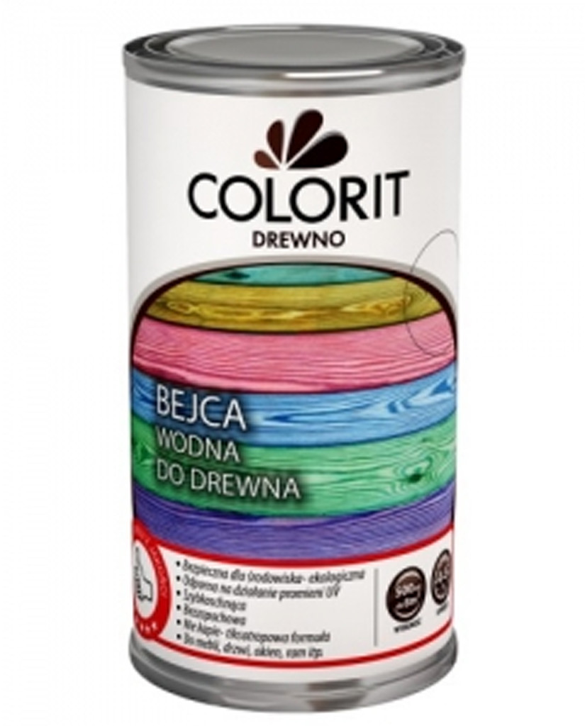 Bejca wodna 500ml 14 kolorów Colorit