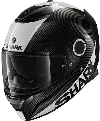 Shark SPARTAN CARBON SKIN DWS kask motocyklowy, czarny/biały, rozmiar XS 2268_24827