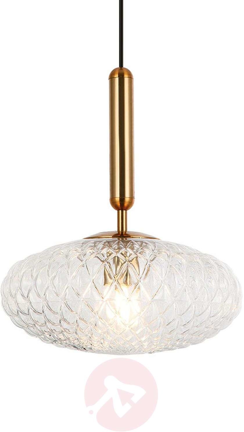 Viokef Lampa wisząca Ester ze szkła, przezroczysta