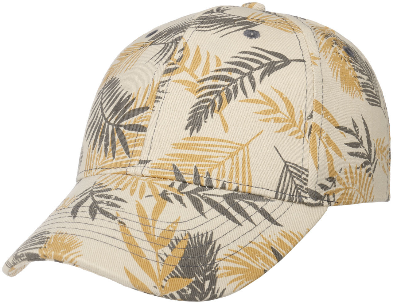 Czapka z Daszkiem Leaves by Lipodo, jasnobeżowy, One Size