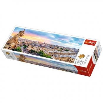 Trefl Puzzle 29029 Panorama Widok z katedry Notre-Dame (1000 elementów)