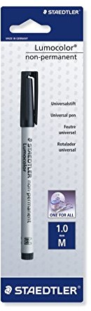 Staedtler 315  9 bkda Lumocolor pisak uniwersalny M-koronka około, 1 MM, NON-Permanent, czarna 315-9 BKDA