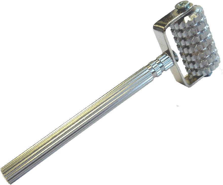 DermaRoller Mini - wałek do masażu twarzy - narzędzie do akupresury i miejscowej stymulacji (Steel 46102) 0000002893
