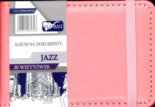 Elefant Album Jazz na 20 wizytówek koralowy