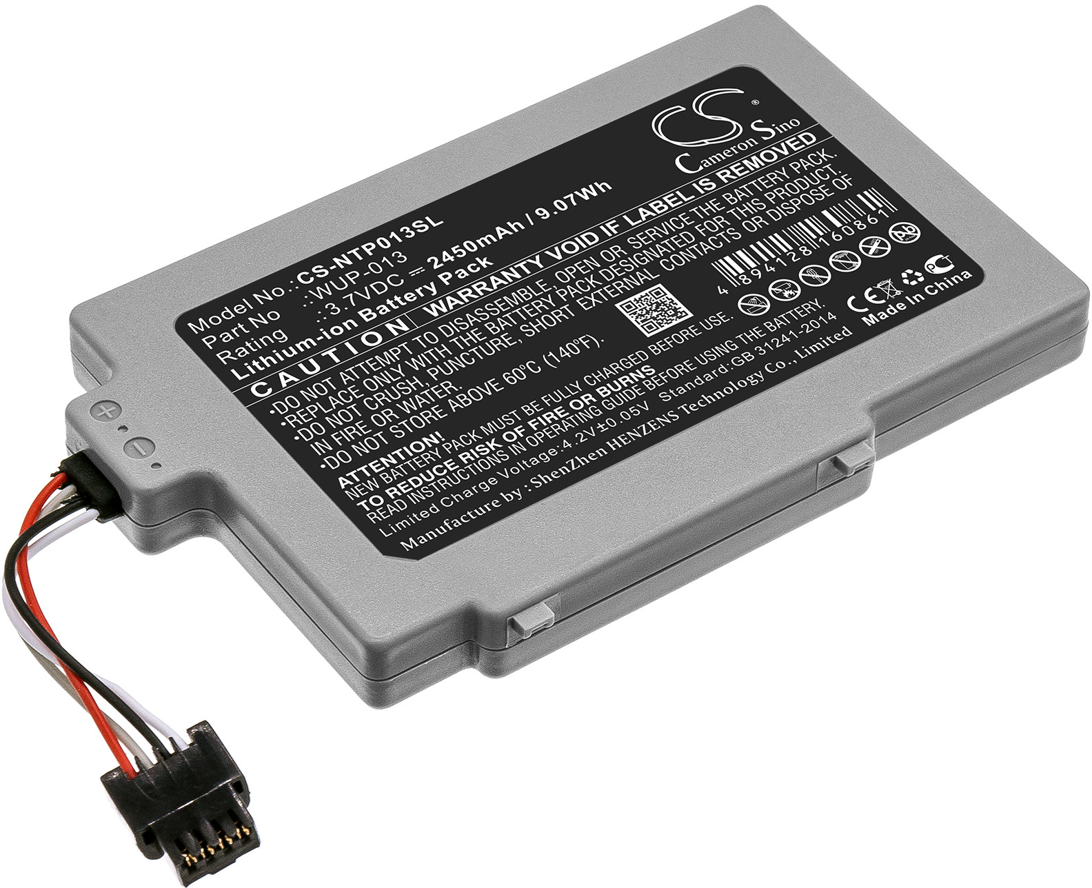 Zdjęcia - Ładowarka do akumulatorów CameronSino Nintendo Wii U / WUP-013 2450mAh 9.07Wh Li-Ion 3.7V  (Cameron Sino)