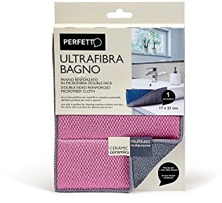 Perfetto Idealnie ultrafibra ściereczka do łazienki, materiału, Avio/pudru, 17 x 21 x 0.5 cm 0319C