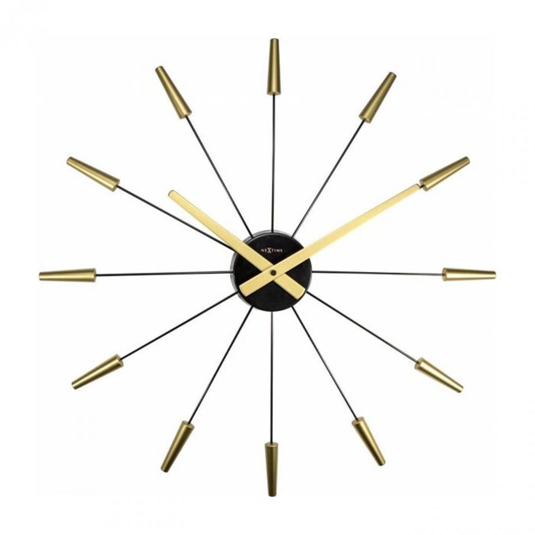 Nextime Zegar ścienny Plug Inn, 58x30x4,5 cm, złoty