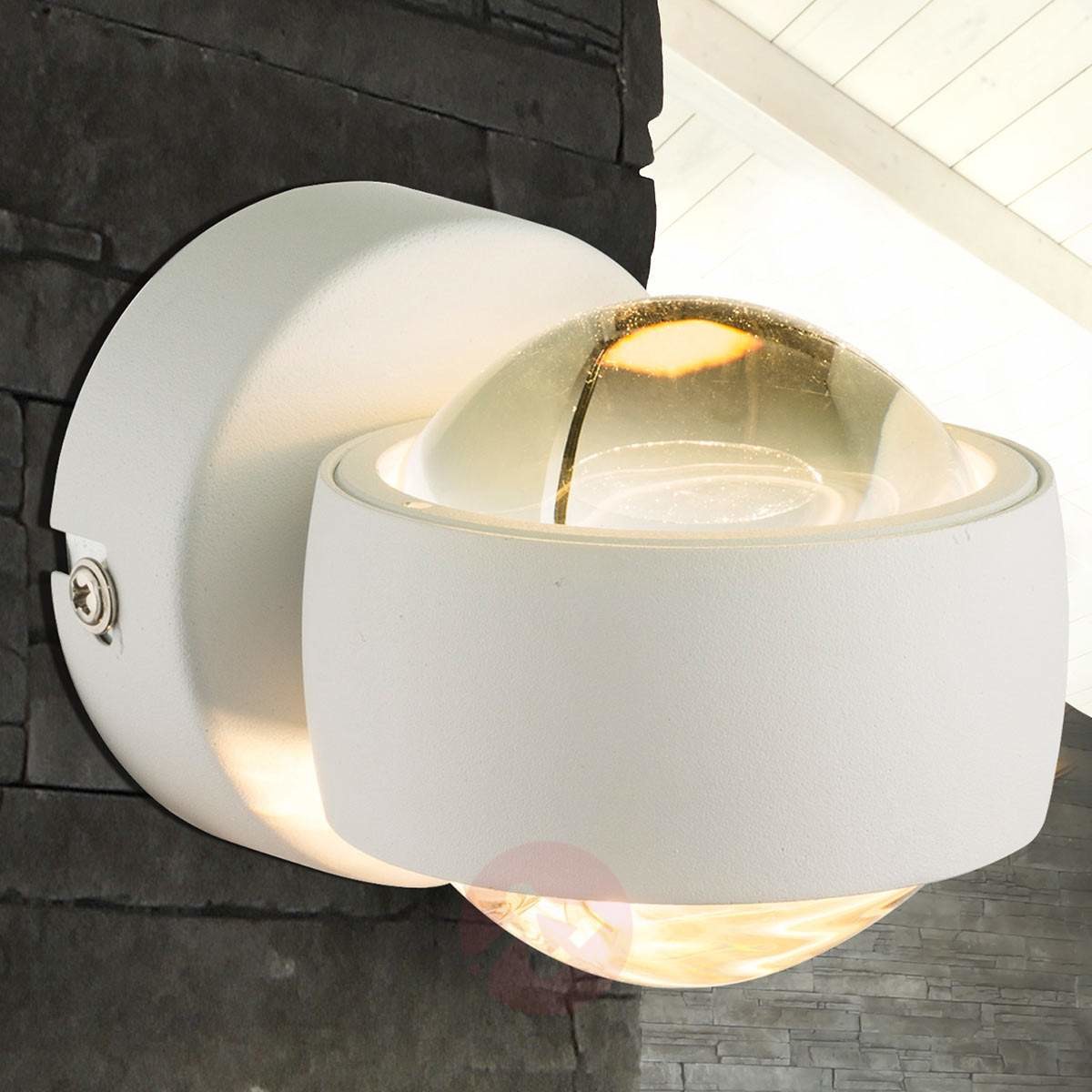 Globo Lighting Niewielki biały kinkiet LED Randi