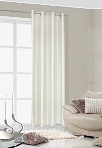 Eurofirany zasłona ZAS/GABI/K GABI, gładkie z oczkami, 140 x 250 cm, kremowe ZAS/GABI/K 140X250 PRZE