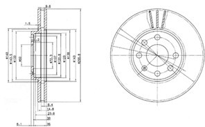 Delphi Tarcza hamulcowa BG3404