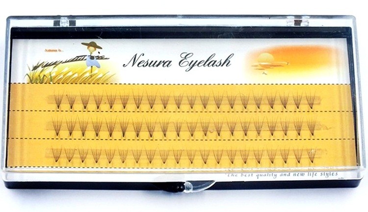 Rzęsy Kępki Jedwabne Naturalne Nesura 8MM