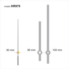 Atrix Komplet wskazówek zegarowych srebrne /979S