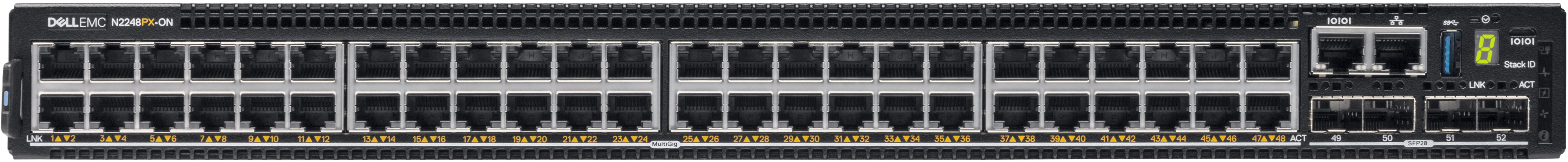 DELL N-Series N2248PX-ON Zarządzany L3 Gigabit Ethernet (10/100/1000) 210-ASPX