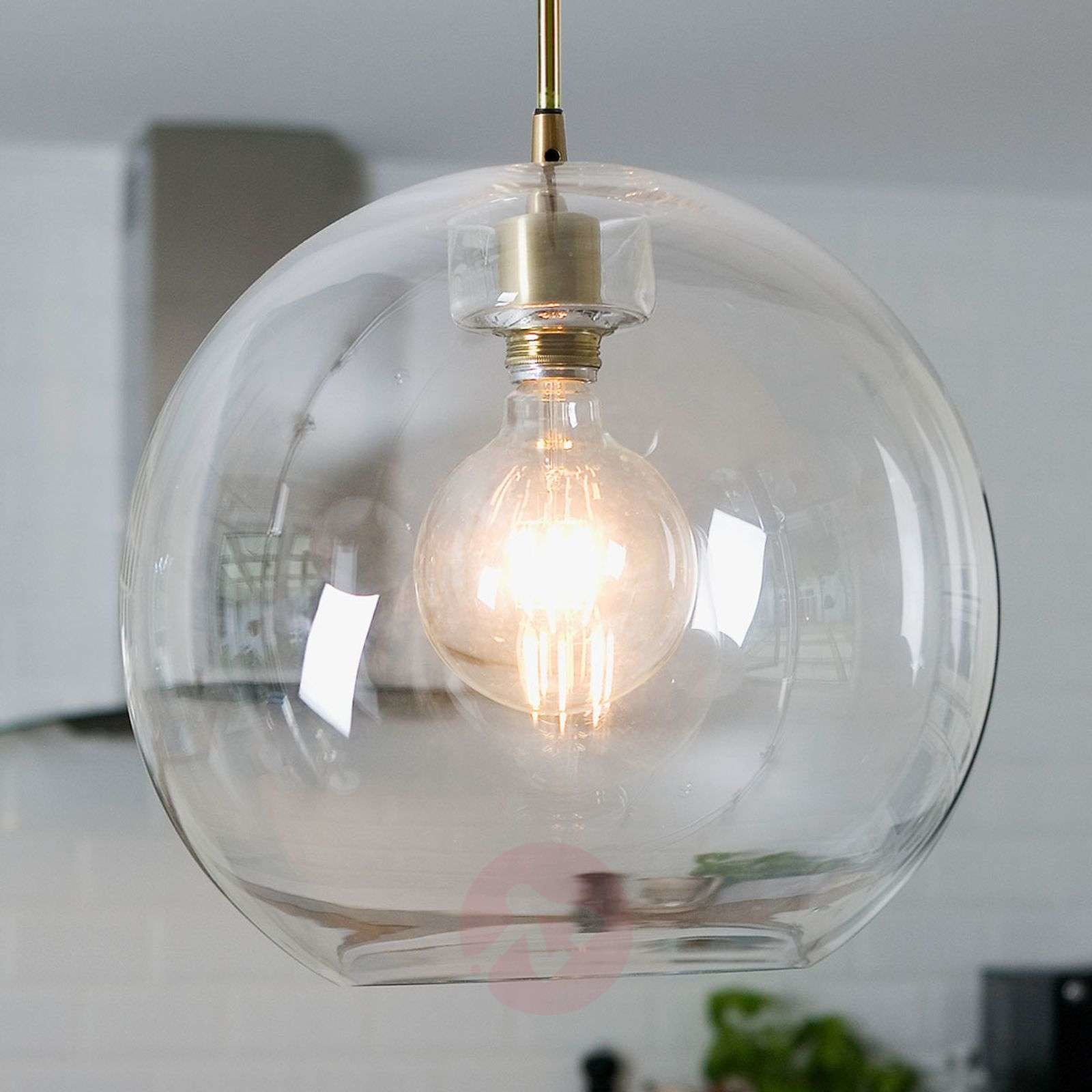 Belid Lampa wisząca Gloria mosiądz/szkło 38 cm