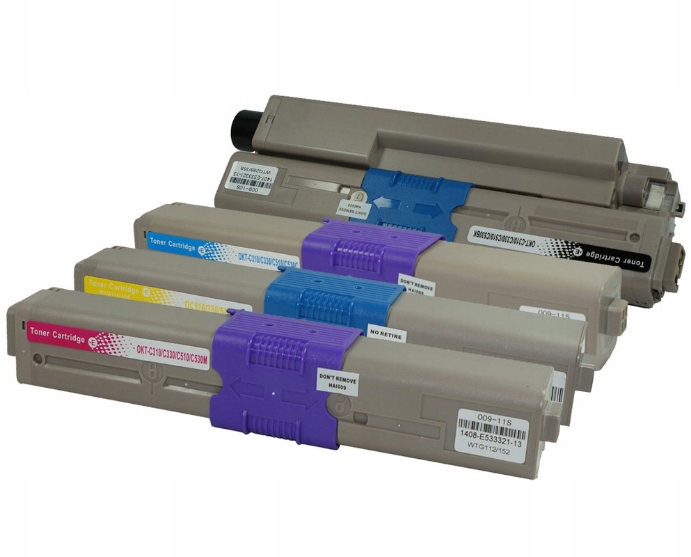 Do Oki C332 MC363 Zestaw 4 X Toner XL