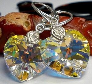 Swarovski Arande duże serca kolczyki Aurora 1219961820