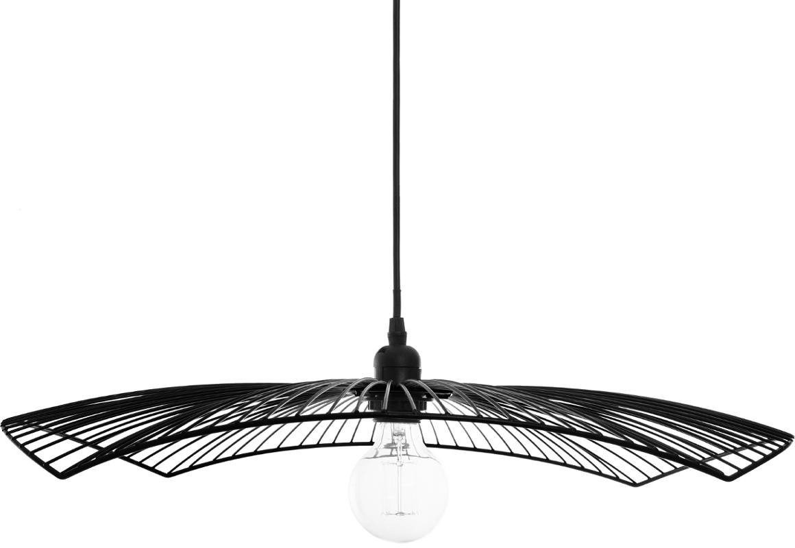 Atmosphera Lampa sufitowa CUZCO metalowa 58 cm kolor czarny B07TST9LT1