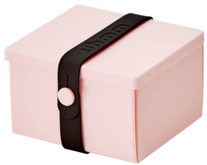Uhmm No.02 lunchbox dziecięcy z opaską Uhmm - pink / black 982312