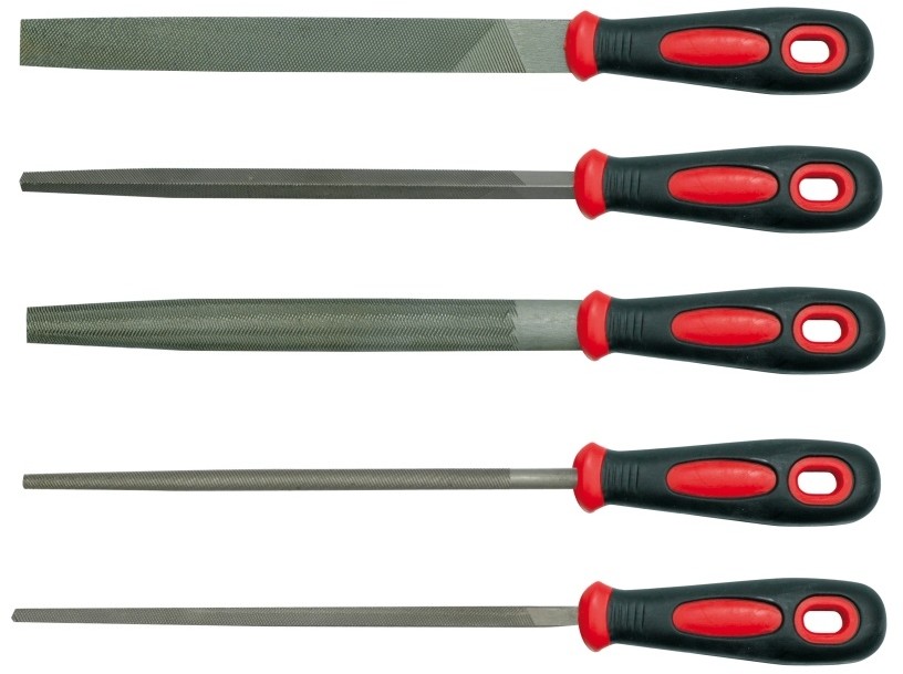 VOREL Zestaw pilników do metalu 200 mm 5 szt 25166