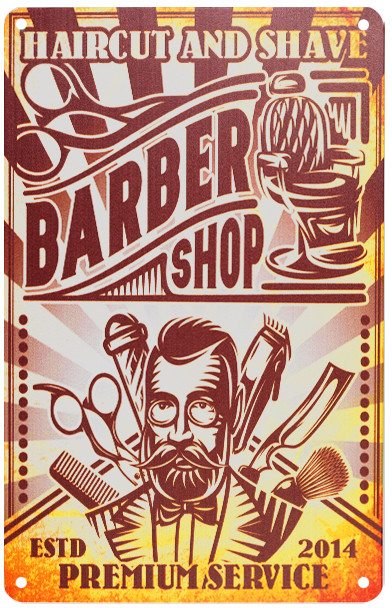 ACTIVESHOP Tablica Ozdobna Barber B073 10003_135251