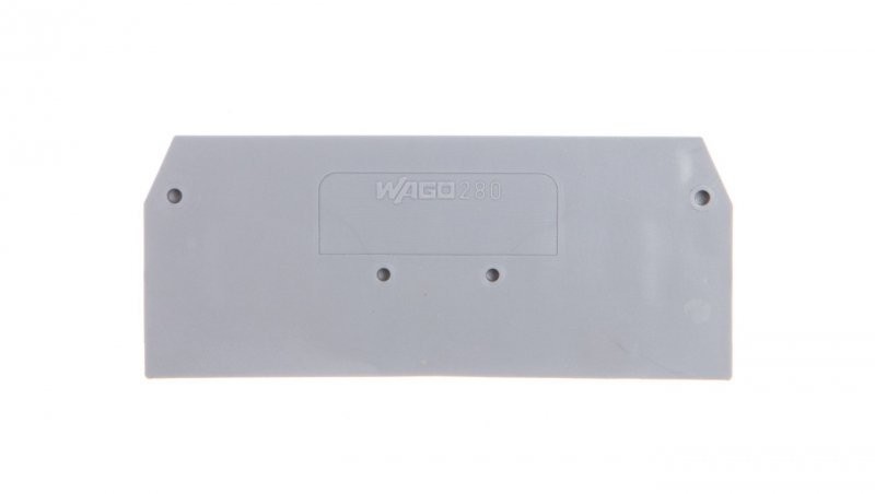 Wago Ścianka końcowa szara 280-324 /25szt./ 280-324