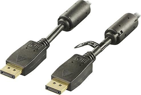 DELTACO Kabel  DisplayPort DisplayPort 1m czarny Deltaco DP-1010 DisplayPort kabel 1 Deltaco DP-1010 DisplayPort kabel 1