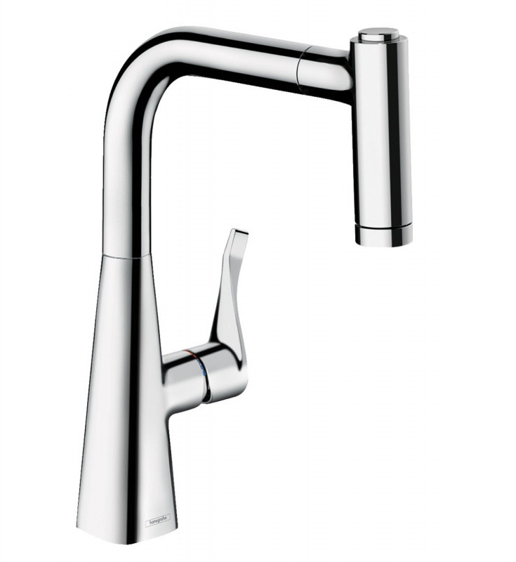 Hansgrohe Metris M71 Bateria kuchenna z wyciąganą wylewką chrom