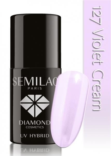 Semilac UV Hybrid lakier hybrydowy 127 Violet Cream 7ml