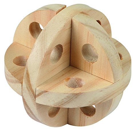 Kerbl 82864 piłka do piłki do gier i Snack Nager naturalny, średnica 7 cm
