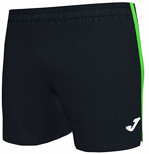 Joma Męskie spodenki do biegania Elite Vii czarny czarno-zielony neonowy m 101581.117
