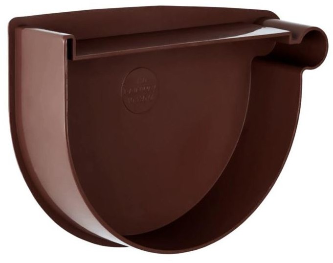 Denko rynny bez uszczelki 130 mm Prawe Brąz