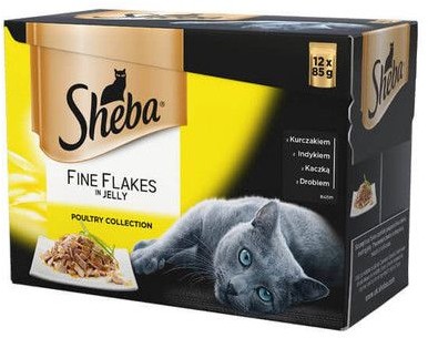 Sheba Delicacy in Jelly Smaki Drobiowe 48 x 85g