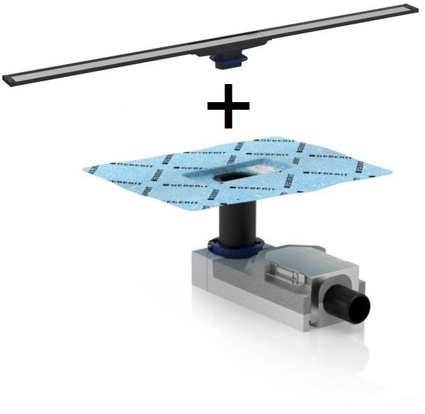Geberit CleanLine20 Kompletny odpływ liniowy 90 cm 154.450.KS.1+154.150.00.1