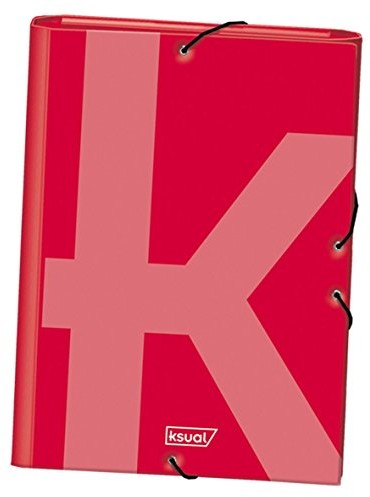 DOHE dohe 44982 ksual skrzydła teczki z tasiemkami gumowymi Binder, czerwony 44982