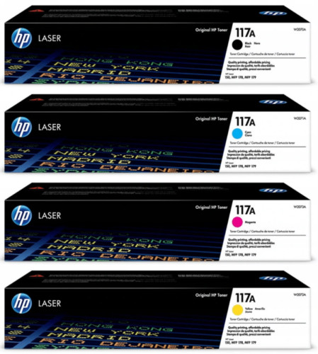 HP Zestaw oryginalnych tonerów HP 117a W207XA