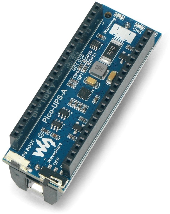 Raspberry Pi Waveshare Pico-UPS-A - moduł zasilania bezprzewodowego UPS do Pico - Waveshare 19694 WSR-19359