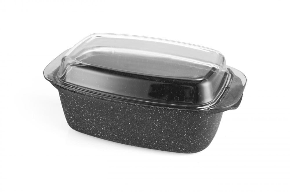 PROVENCE forma do pieczenia z pokrywką 32x20x11 cm czarna