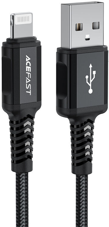 Acefast kabel MFI USB - Lightning 1,8m, 2,4A czarny (C4-02 A Black) C4-02-A-L black