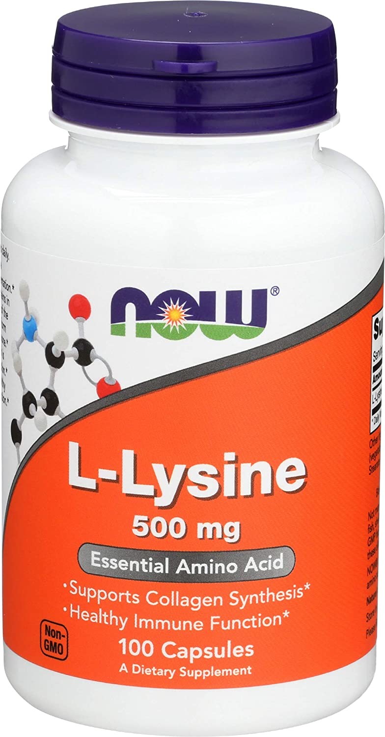 Now Foods FOODS L-Lysine (Lizyna) 500mg 100 Kapsułek