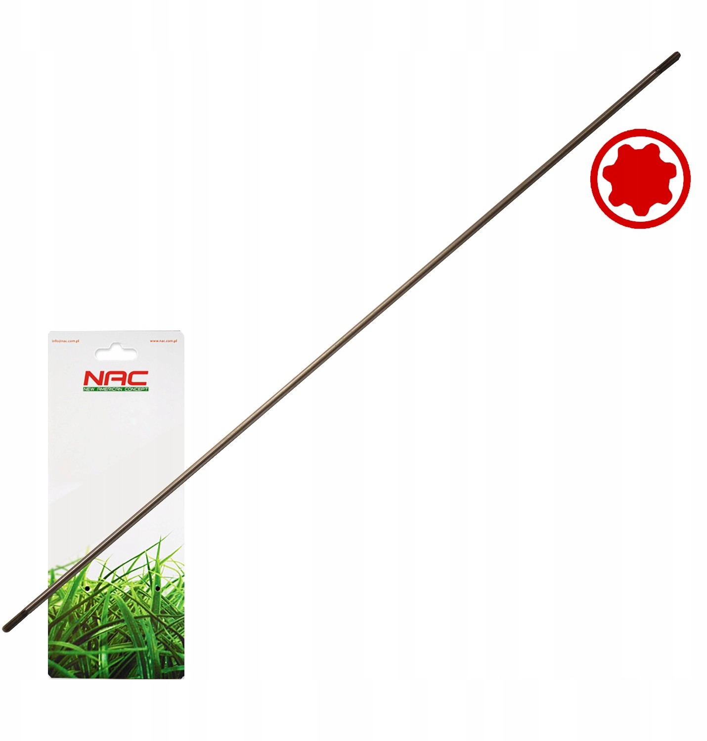 NAC Mocny Wałek Do Kosy 77 cm / 7 Frezów / 7 mm