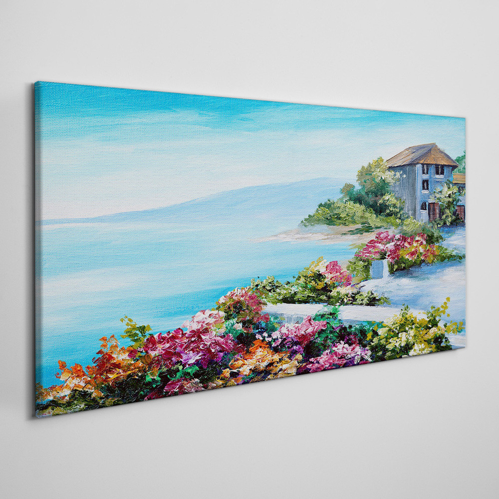 PL Coloray Obraz na Płótnie Malarstwo Morze 140x70cm